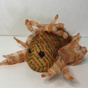 Ganz Wedkinz  Lion Fish Orange and Black Striped Fish Plush No Code